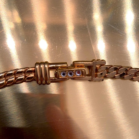 Gold metal chain with jewels - Picture 4 of 4